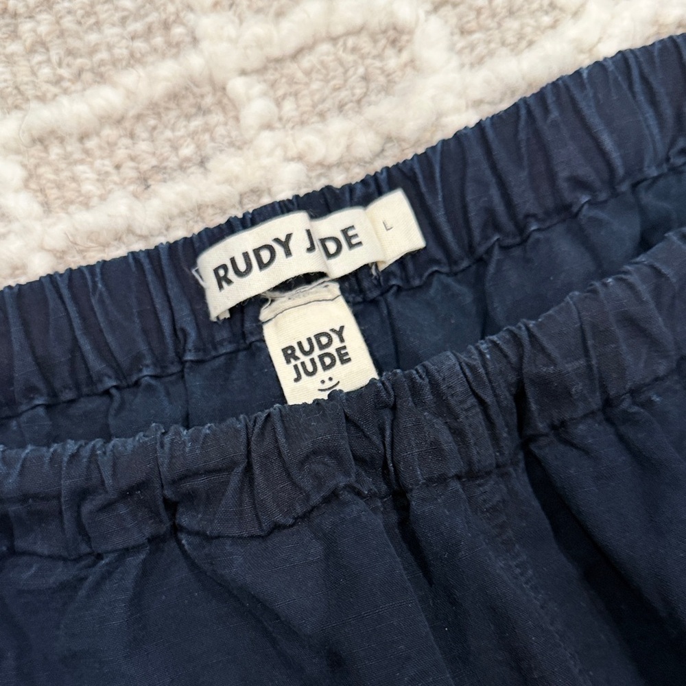 Rudy Jude Navy Ruffle pillowcase Pants - Picture 2 of 2